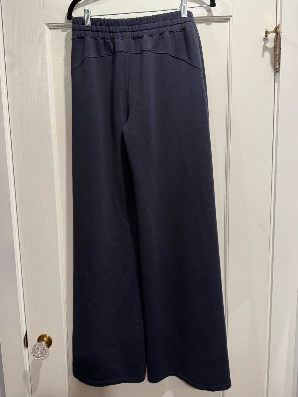 SPANX AirEssentials Wide Leg Pant Medium Tall Navy Blue Comfy Travel Athleisure - Picture 6 of 14